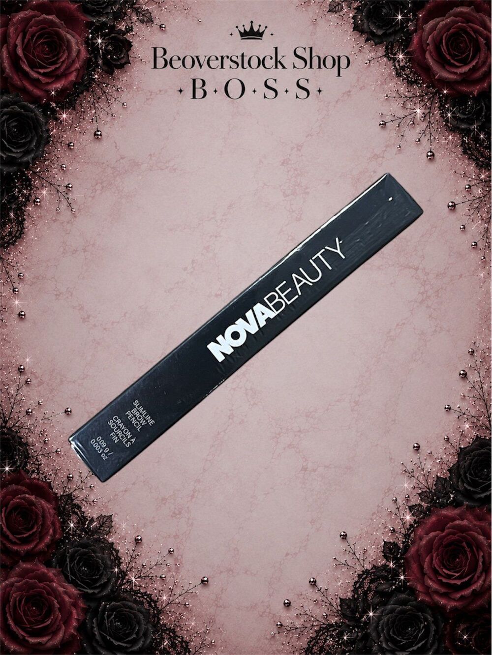 New NIB Nova Beauty Slimline Brow Pencil – Black